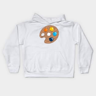 AroAce Pride Paint Pallet Kids Hoodie